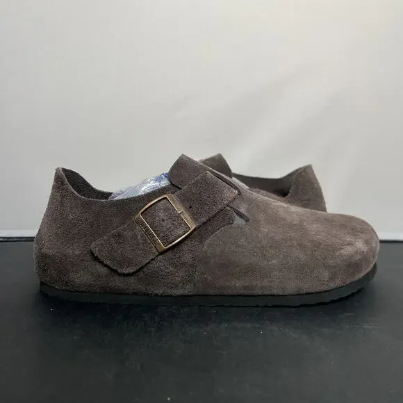 Klukge Boston Clogs for Men & Women Suede Soft Leather Clogs Size 11 Drk Brwn - Picture 5 of 14